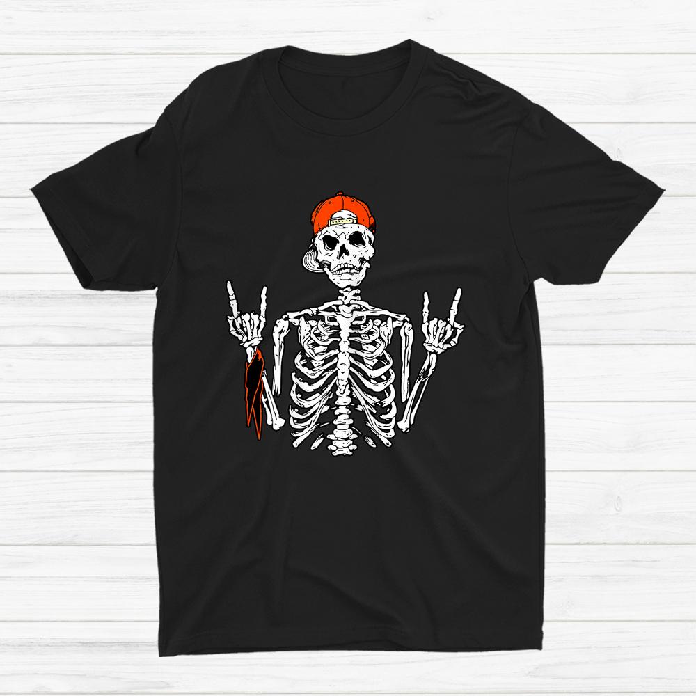 Rocker Skeleton Hand Rock On Halloween Shirt Rocker Skeleton Hand Rock On Halloween Shirt