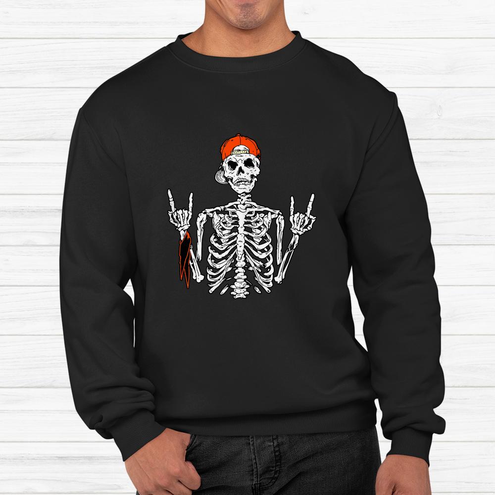 Rocker Skeleton Hand Rock On Halloween Shirt Rocker Skeleton Hand Rock On Halloween Shirt