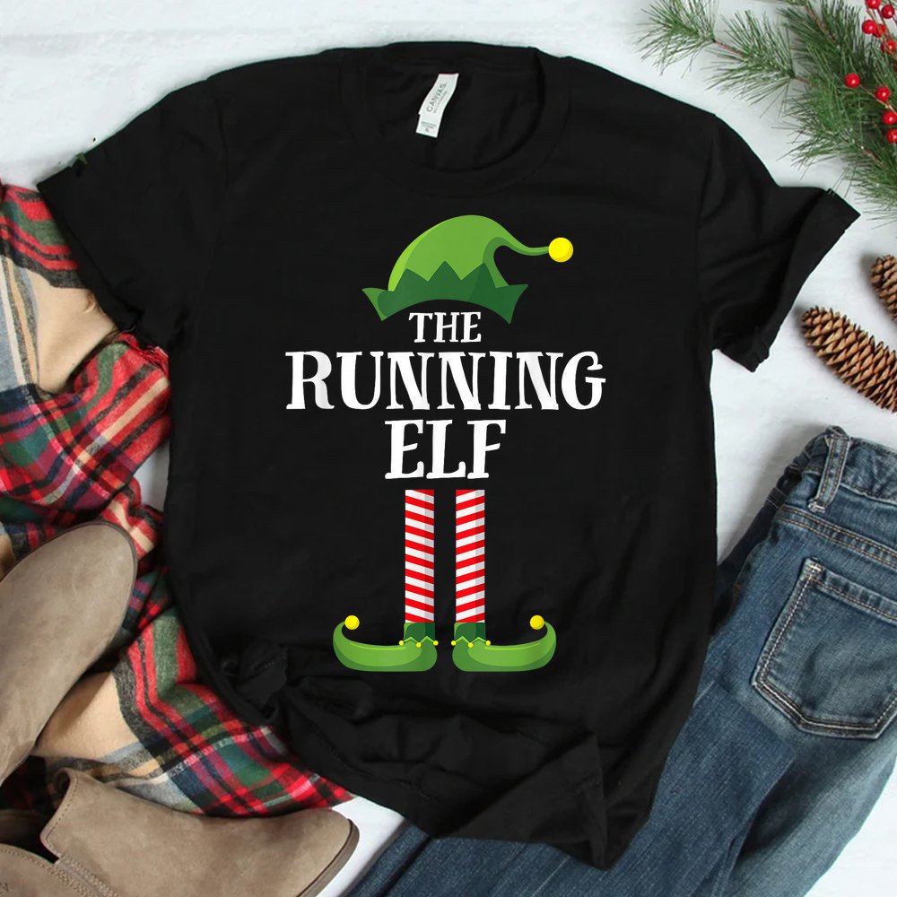 Running Elf Matching Family Group Christmas Shirt Running Elf Matching Family Group Christmas Shirt