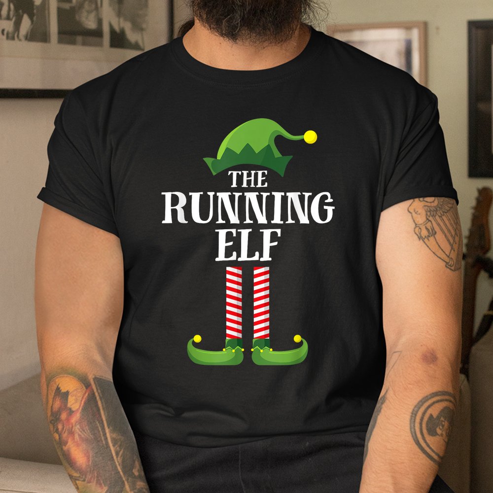 Running Elf Matching Family Group Christmas Shirt Running Elf Matching Family Group Christmas Shirt