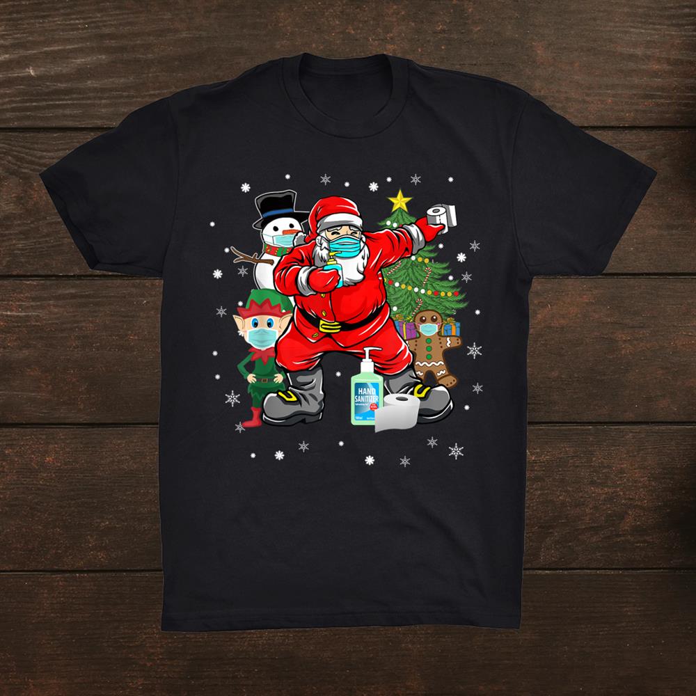 Santa And Friends Wearing Mask New Christmas Shirt Santa And Friends Wearing Mask New Christmas Shirt