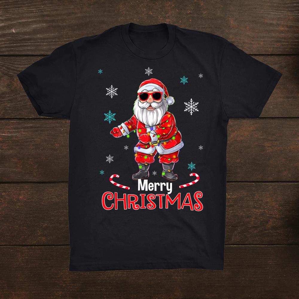 Santa Floss Merry Christmas Boys Kids Xmas Flossing Funny Shirt Santa Floss Merry Christmas Boys Kids Xmas Flossing Funny Shirt