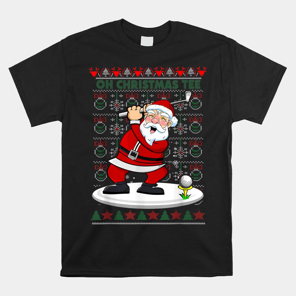 Santa Golf Lover Christmas Costume Golf Player Christmas Shirt Santa Golf Lover Christmas Costume Golf Player Christmas Shirt