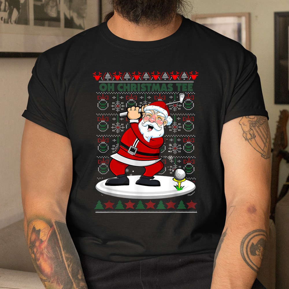 Santa Golf Lover Christmas Costume Golf Player Christmas Shirt Santa Golf Lover Christmas Costume Golf Player Christmas Shirt