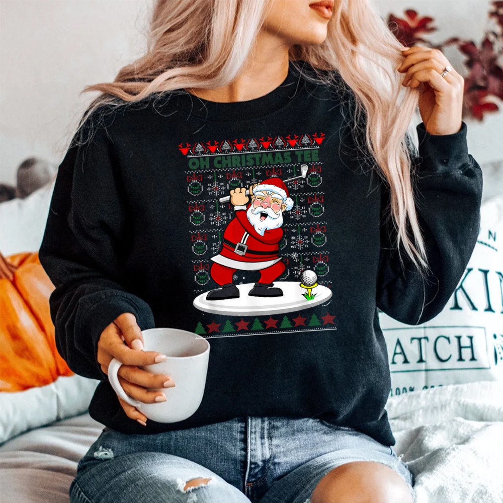 Santa Golf Lover Christmas Costume Golf Player Christmas Shirt Santa Golf Lover Christmas Costume Golf Player Christmas Shirt