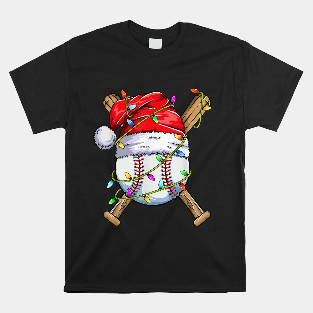 Santa Sports Christmas Baseball Player Shirt Santa Sports Christmas Baseball Player Shirt