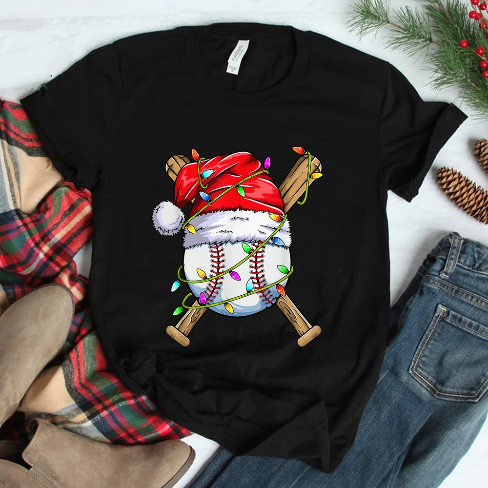 Santa Sports Christmas Baseball Player Shirt Santa Sports Christmas Baseball Player Shirt