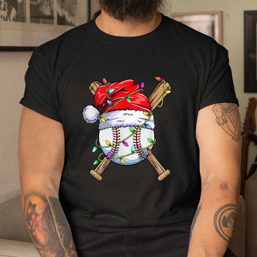 Santa Sports Christmas Baseball Player Shirt Santa Sports Christmas Baseball Player Shirt