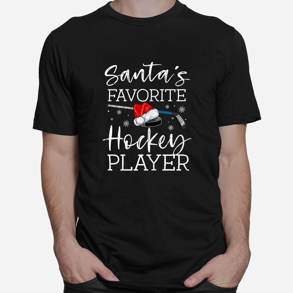 Santa’s Favorite Hockey Player Funny Pajama Christmas Shirt Santa’s Favorite Hockey Player Funny Pajama Christmas Shirt