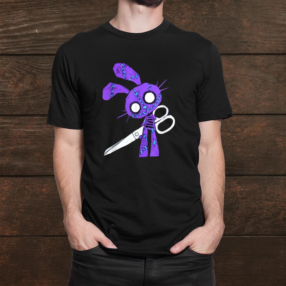 Scary Bunny With Scissors Halloween Shirt Scary Bunny With Scissors Halloween Shirt