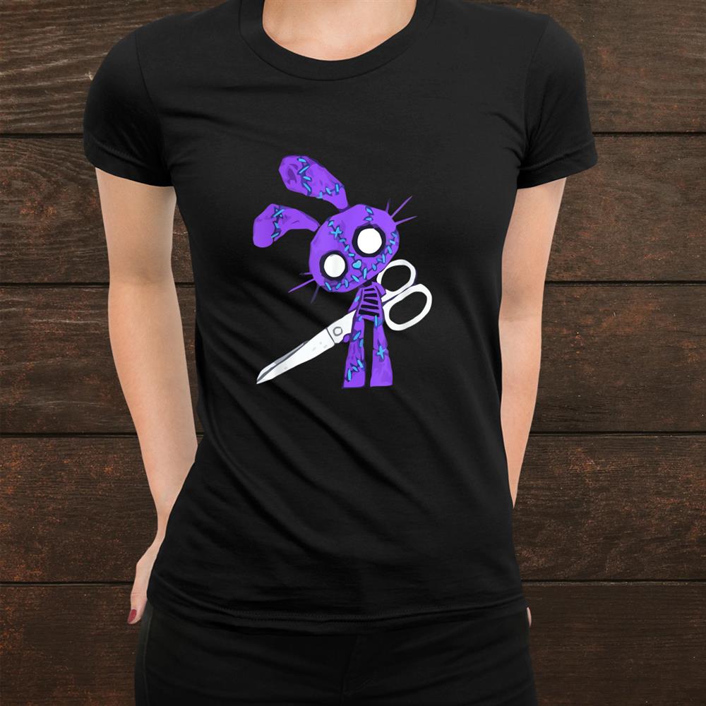 Scary Bunny With Scissors Halloween Shirt Scary Bunny With Scissors Halloween Shirt