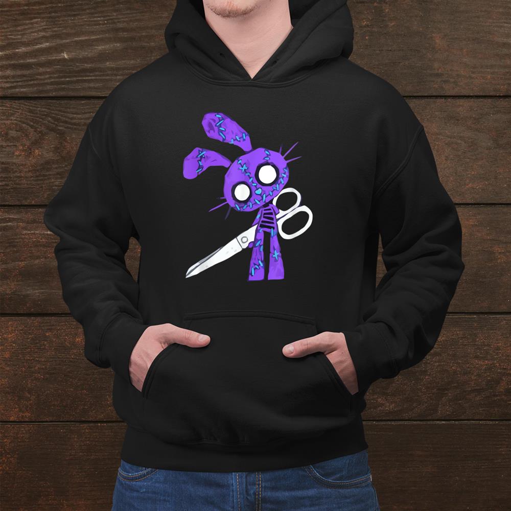 Scary Bunny With Scissors Halloween Shirt Scary Bunny With Scissors Halloween Shirt