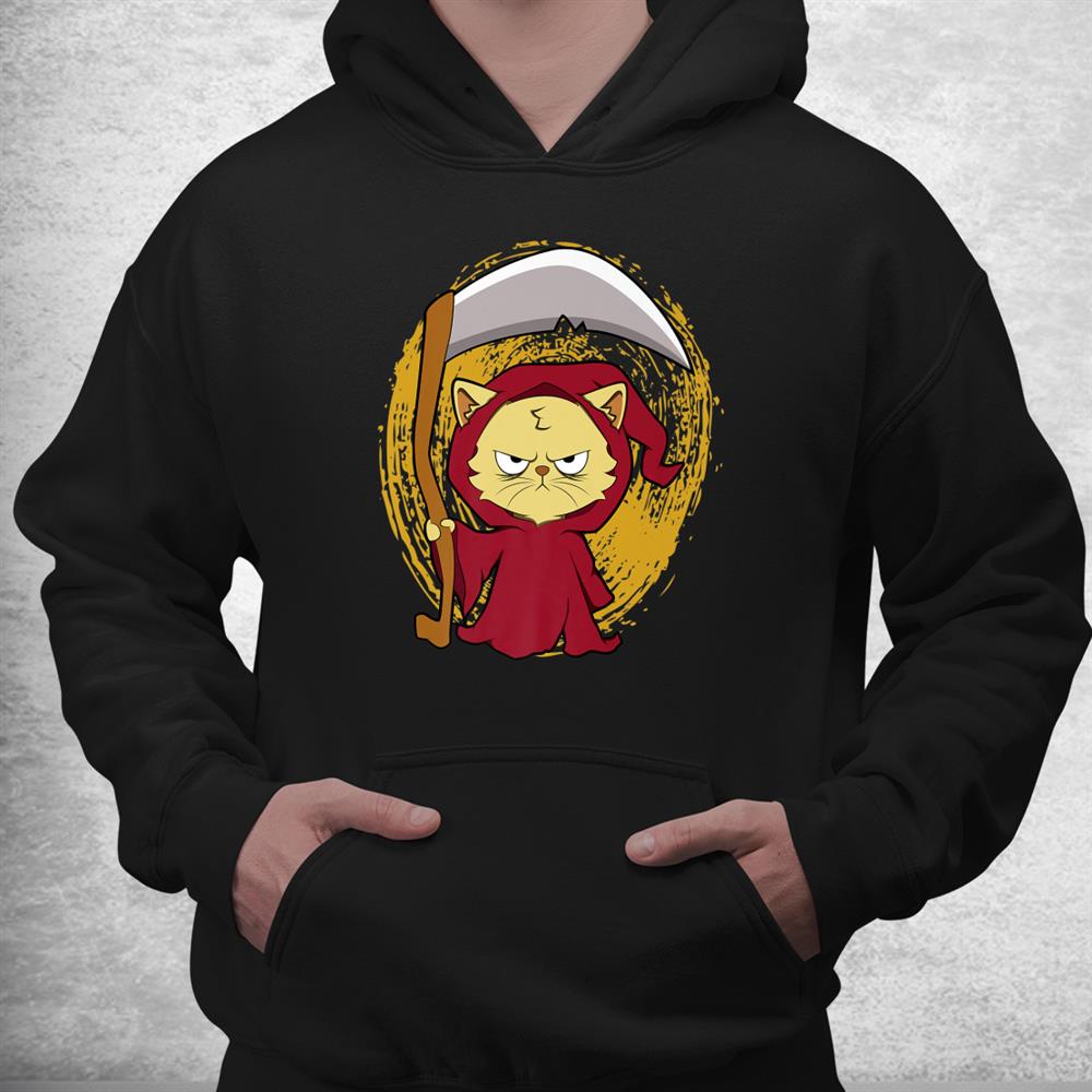 Scary Halloween Cat Kitten Reaper Halloween Shirt Scary Halloween Cat Kitten Reaper Halloween Shirt