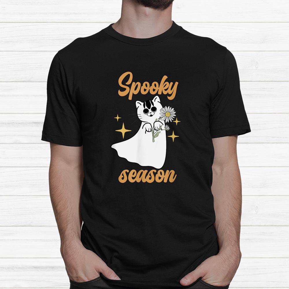 Scary Spooky Halloween Flower Cat Shirt Scary Spooky Halloween Flower Cat Shirt