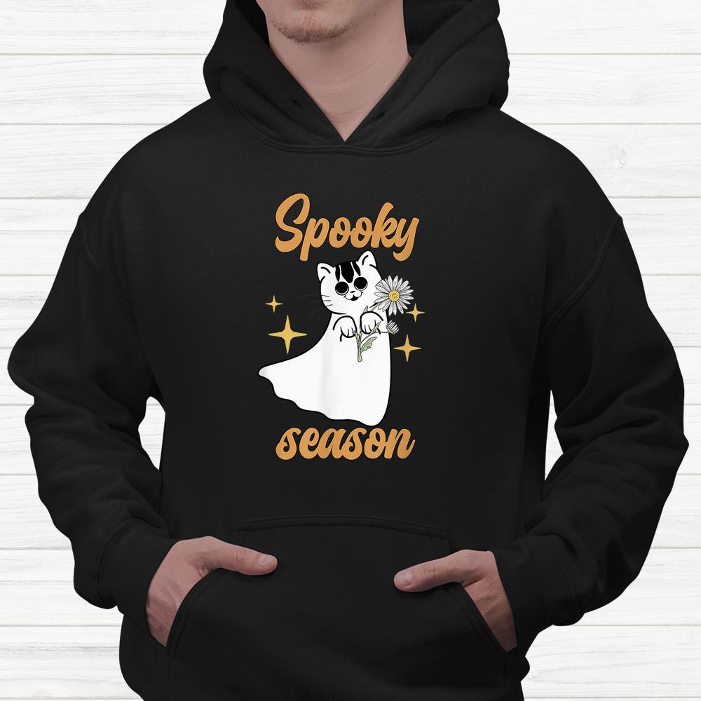 Scary Spooky Halloween Flower Cat Shirt Scary Spooky Halloween Flower Cat Shirt