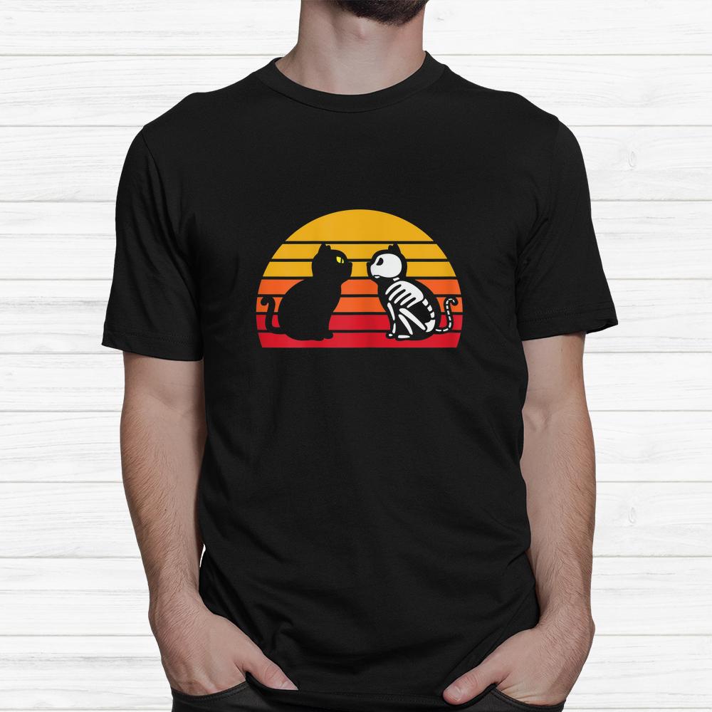 Scary Spooky Halloween Schroedingers Cat Skeleton Shirt Scary Spooky Halloween Schroedingers Cat Skeleton Shirt