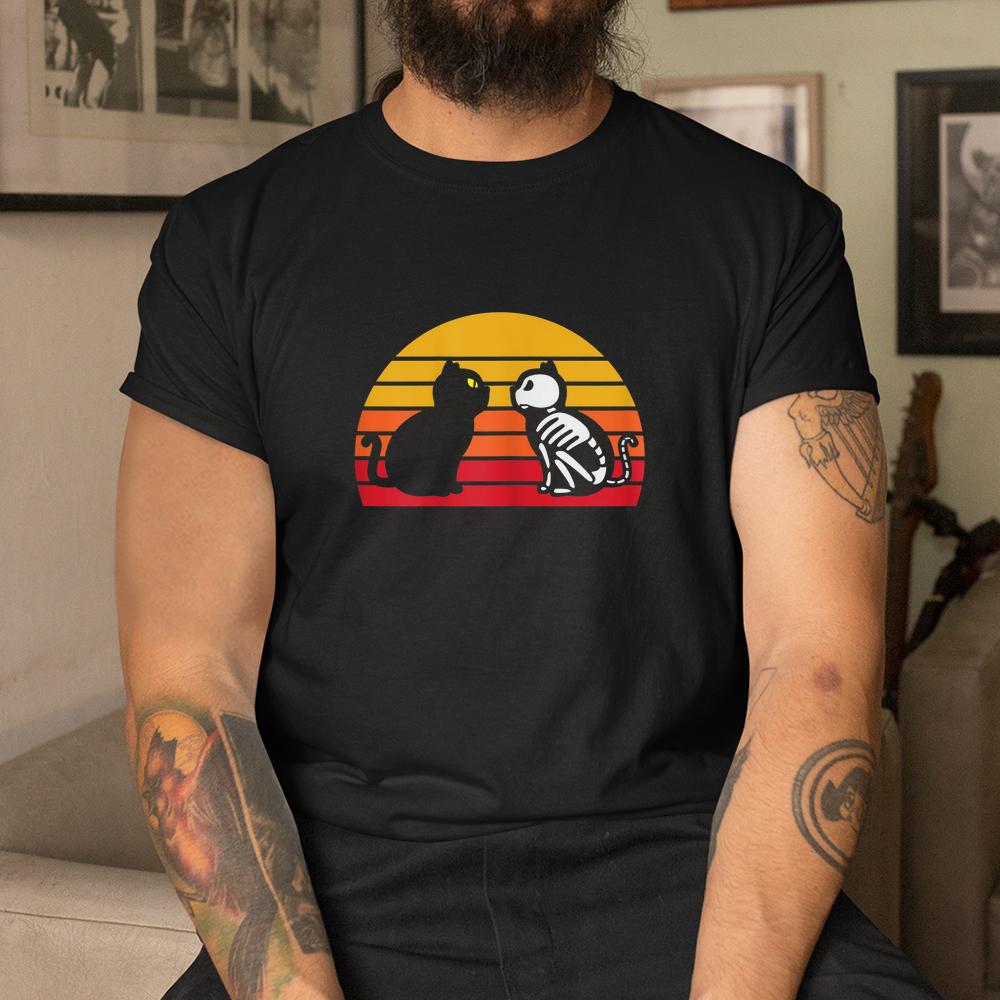 Scary Spooky Halloween Schroedingers Cat Skeleton Shirt Scary Spooky Halloween Schroedingers Cat Skeleton Shirt