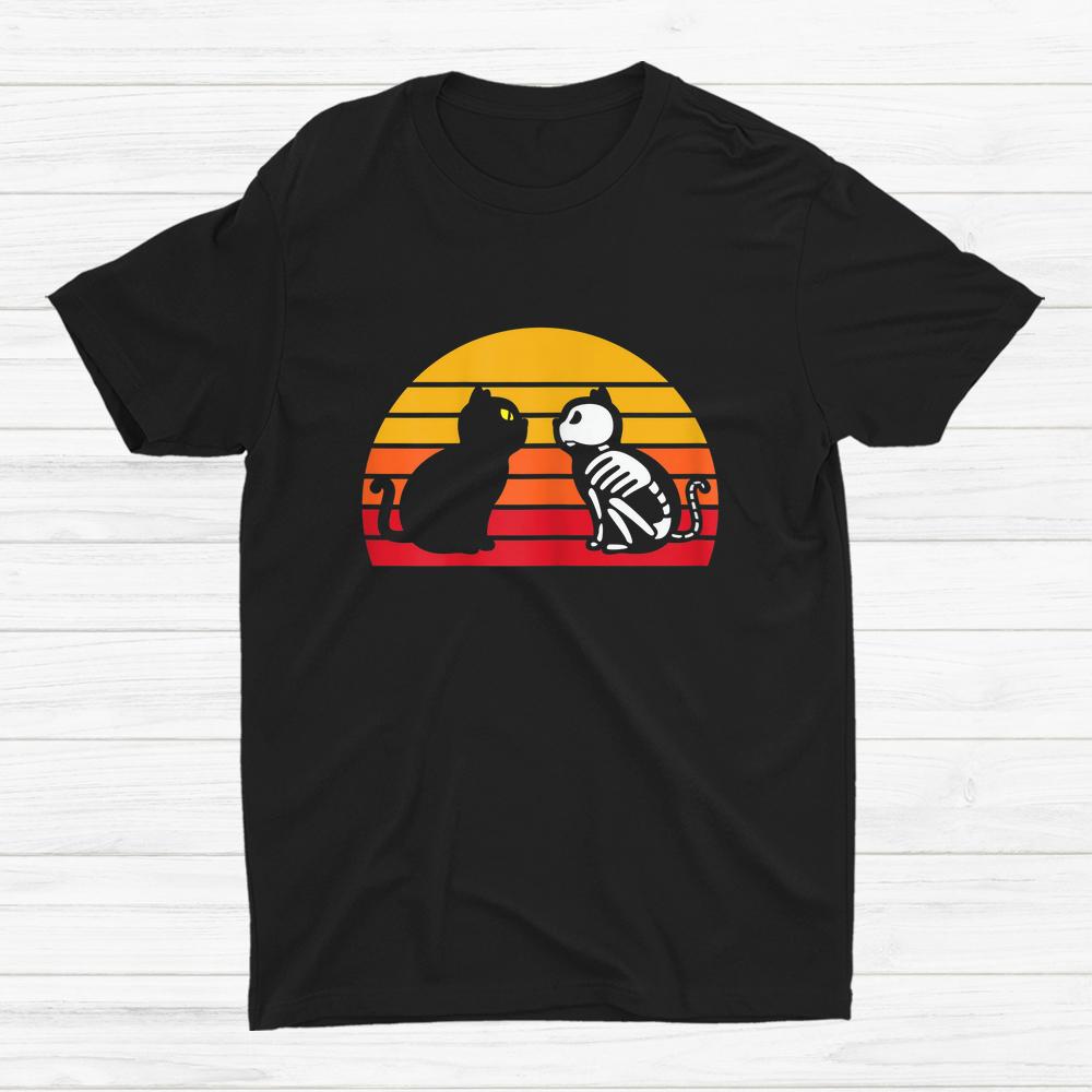 Scary Spooky Halloween Schroedingers Cat Skeleton Shirt Scary Spooky Halloween Schroedingers Cat Skeleton Shirt