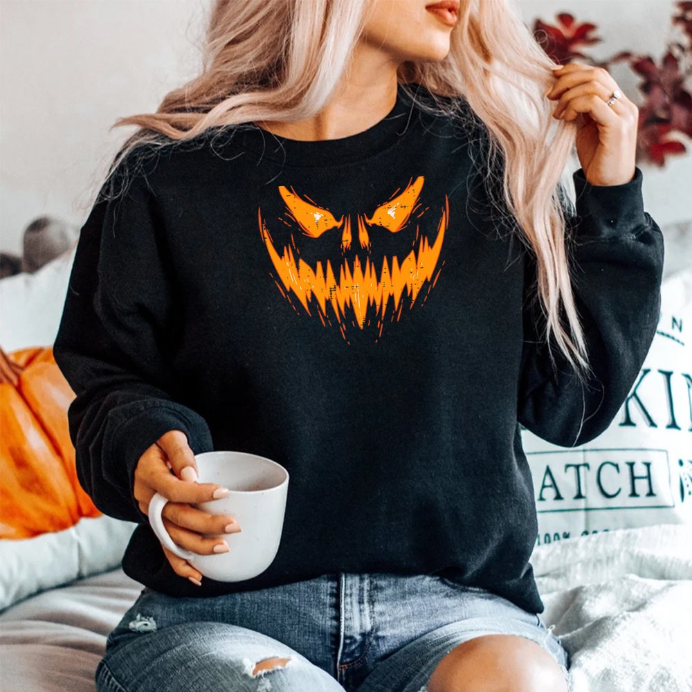 Scary Spooky Jack O Lantern Face Pumpkin Halloween Shirt Scary Spooky Jack O Lantern Face Pumpkin Halloween Shirt