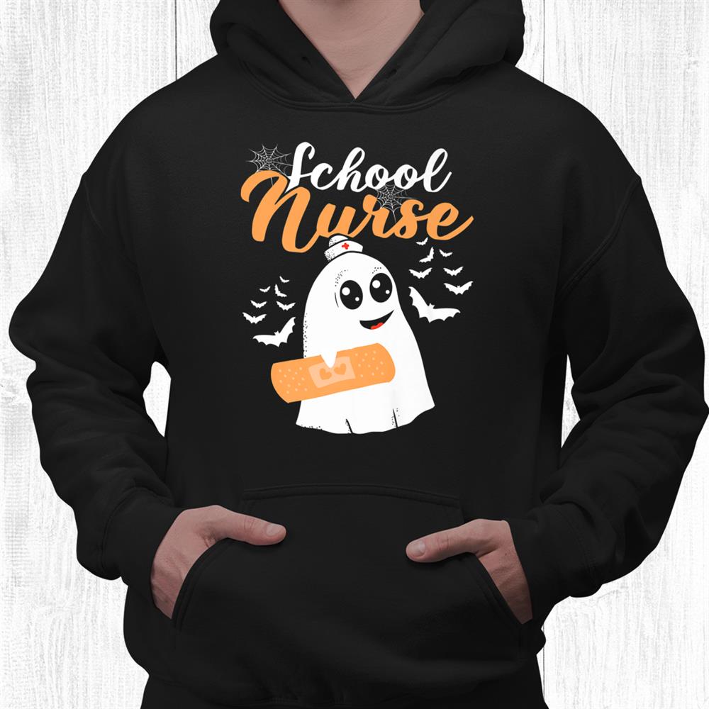 School Nurse Halloween And Scary Ghost Registered Nurses Shirt School Nurse Halloween And Scary Ghost Registered Nurses Shirt