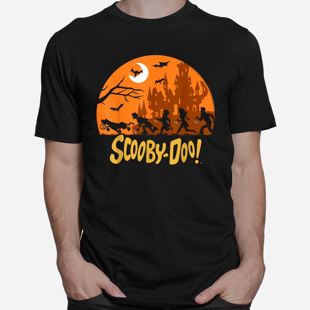 Scooby-doo The Gang Halloween Silhouette Logo Shirt Scooby-doo The Gang Halloween Silhouette Logo Shirt