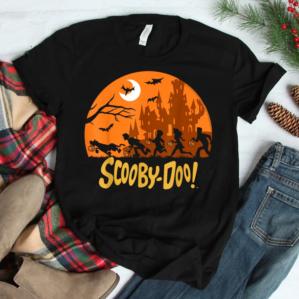 Scooby-doo The Gang Halloween Silhouette Logo Shirt Scooby-doo The Gang Halloween Silhouette Logo Shirt