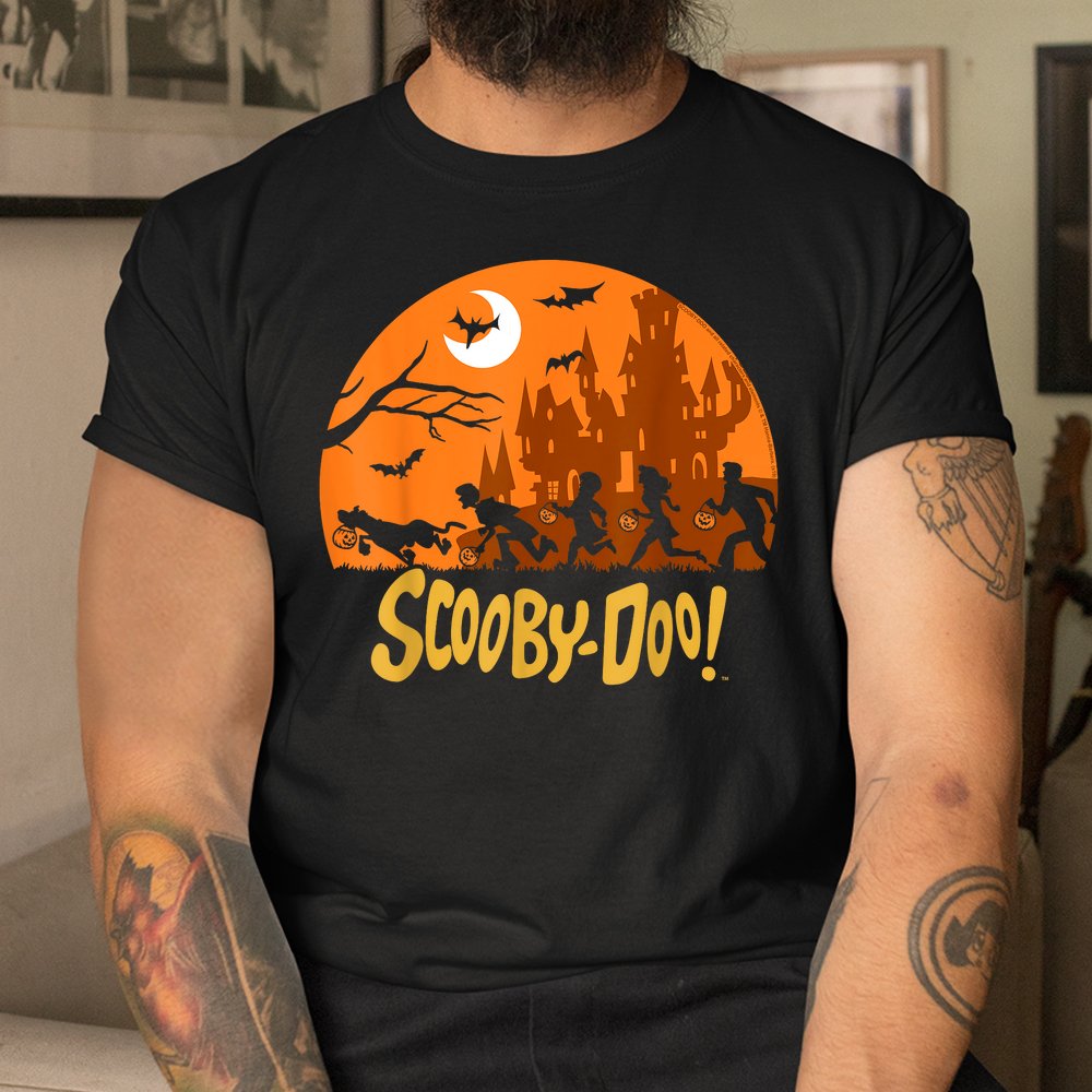 Scooby-doo The Gang Halloween Silhouette Logo Shirt Scooby-doo The Gang Halloween Silhouette Logo Shirt