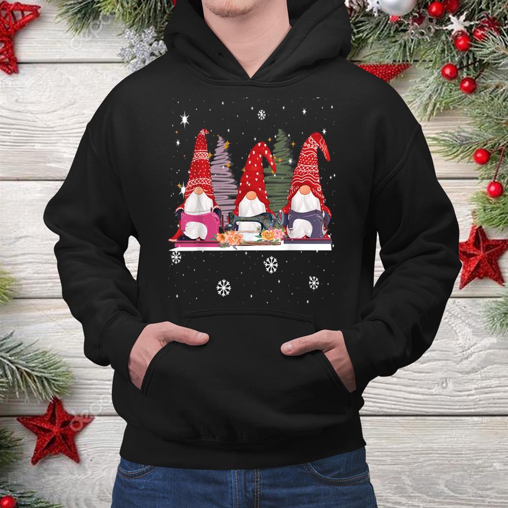 Sewing Gnomes Three Quilting Gnomes Christmas Shirt Sewing Gnomes Three Quilting Gnomes Christmas Shirt