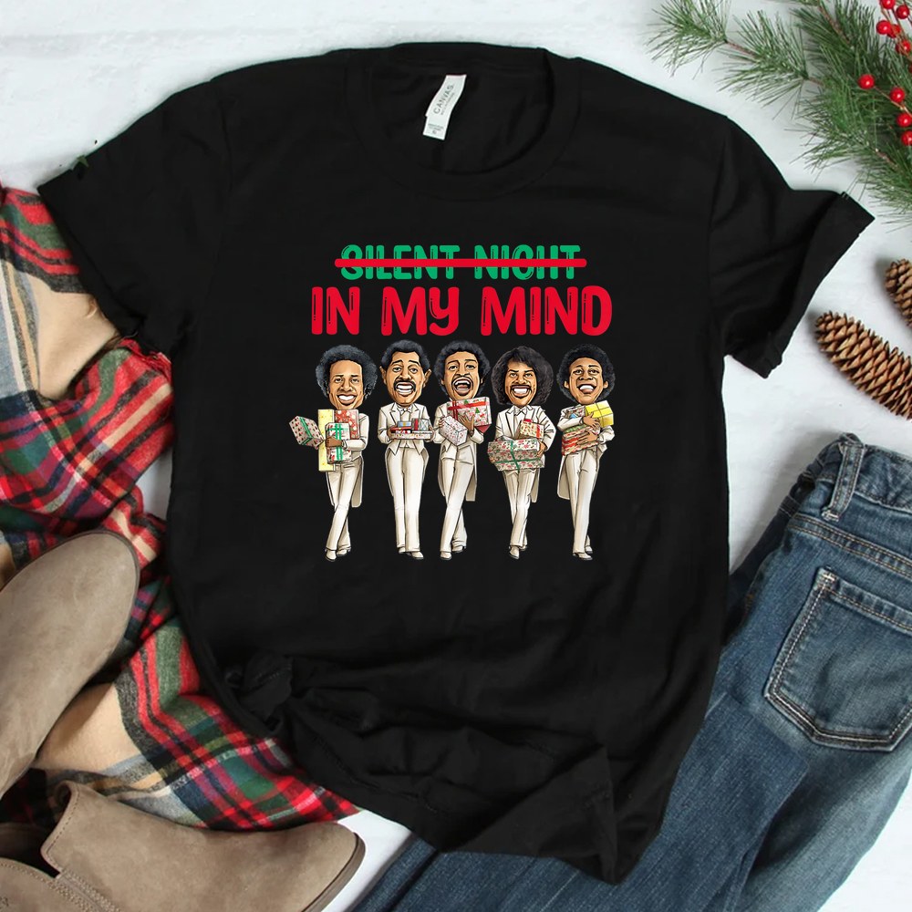 Silent Night In My Mind Black African American Christmas Shirt Silent Night In My Mind Black African American Christmas Shirt