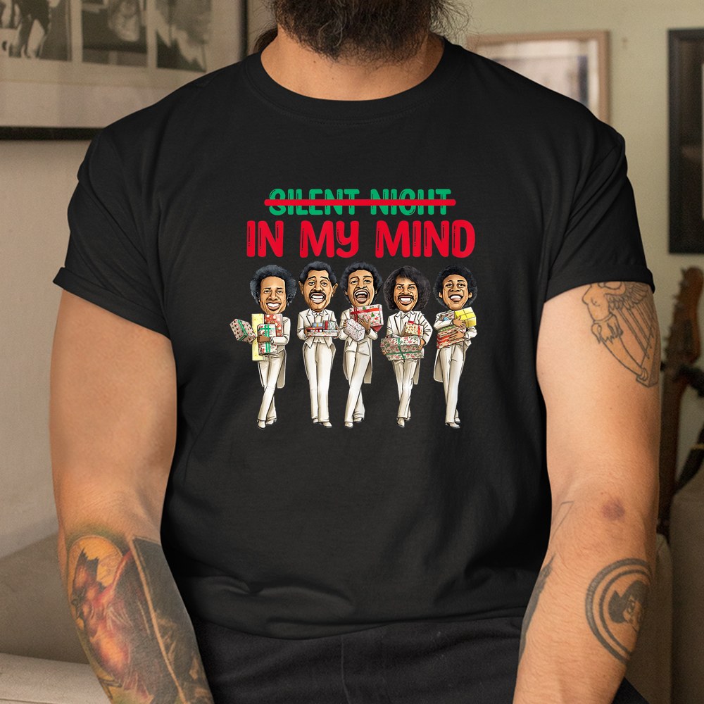 Silent Night In My Mind Black African American Christmas Shirt Silent Night In My Mind Black African American Christmas Shirt