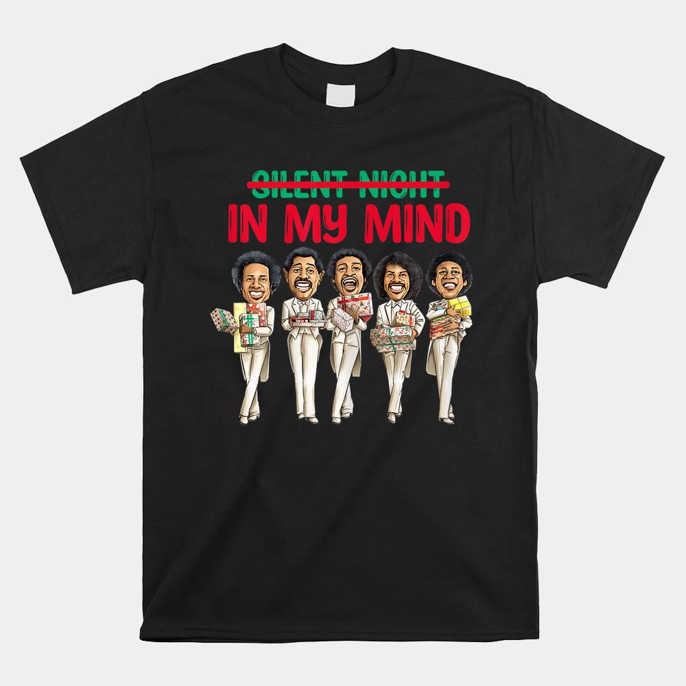 Silent Night In My Mind Black African American Christmas Shirt Silent Night In My Mind Black African American Christmas Shirt