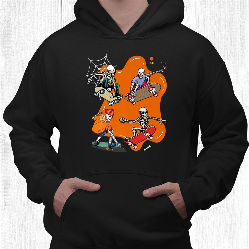 Skateboarding Skeleton Skater Skateboard Halloween Shirt Skateboarding Skeleton Skater Skateboard Halloween Shirt
