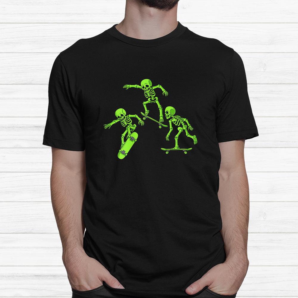 Skateboarding Skeletons Halloween Shirt Skateboarding Skeletons Halloween Shirt
