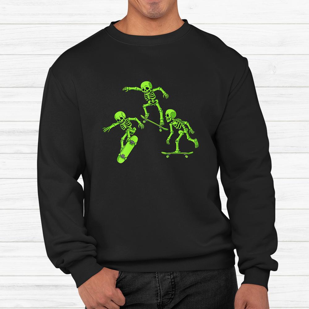 Skateboarding Skeletons Halloween Shirt Skateboarding Skeletons Halloween Shirt