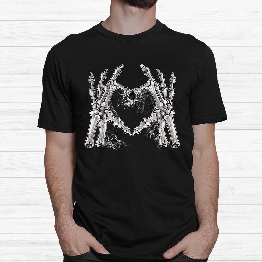 Skeleton Hand Heart Sign Bones Halloween Shirt Skeleton Hand Heart Sign Bones Halloween Shirt