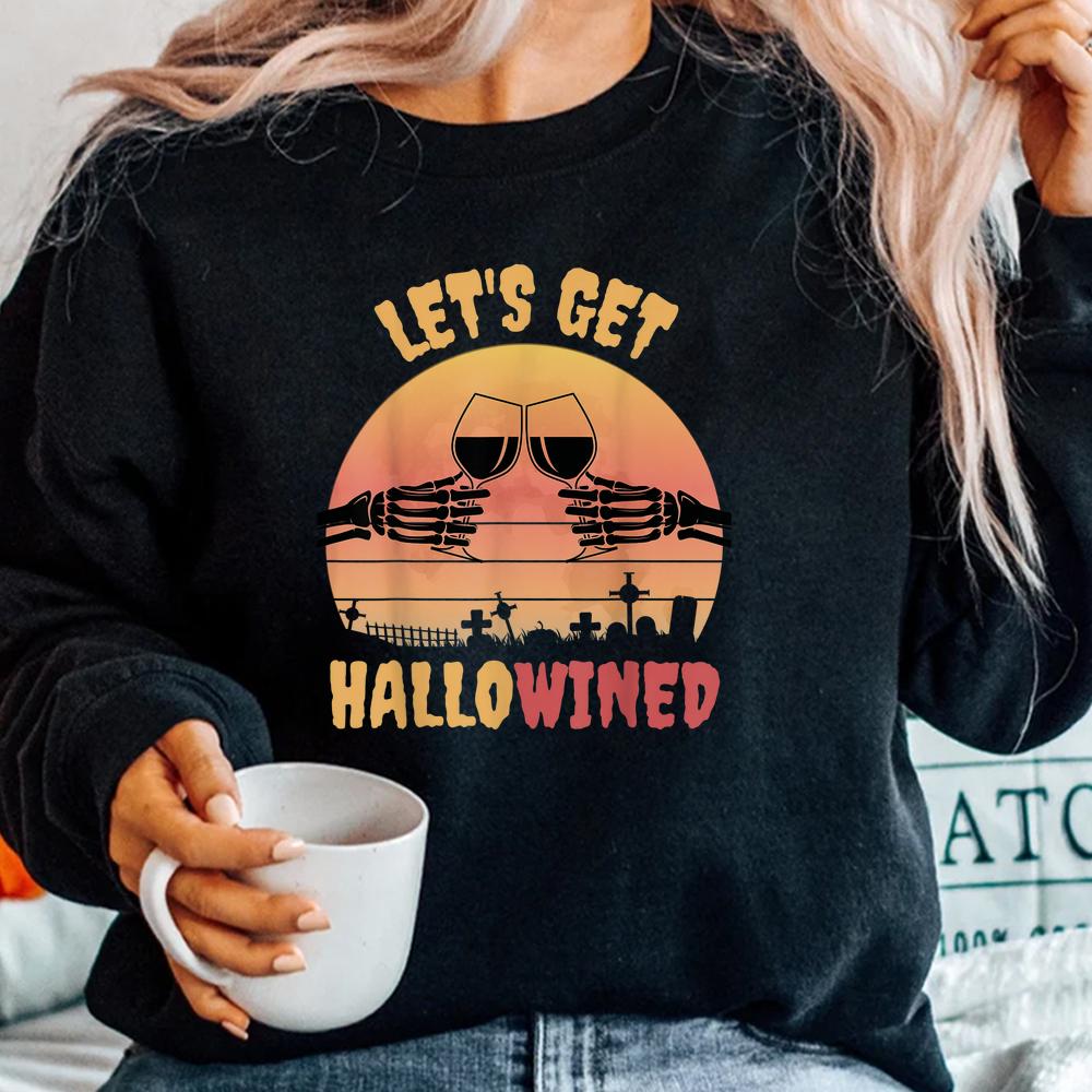 Skeleton Hands Wine Halloween Shirt Skeleton Hands Wine Halloween Shirt