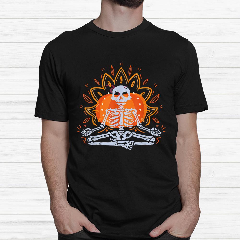 Skeleton Is Doing Yoga For Halloween Shirt Skeleton Is Doing Yoga For Halloween Shirt