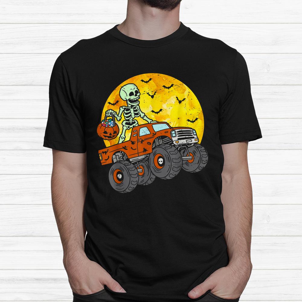 Skeleton Monster Truck Moon Candy Halloween Shirt Skeleton Monster Truck Moon Candy Halloween Shirt