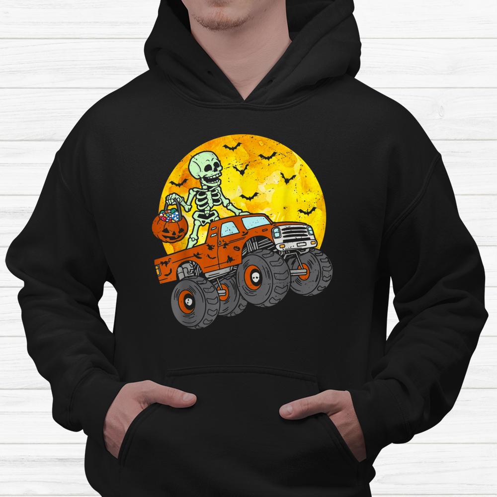 Skeleton Monster Truck Moon Candy Halloween Shirt Skeleton Monster Truck Moon Candy Halloween Shirt