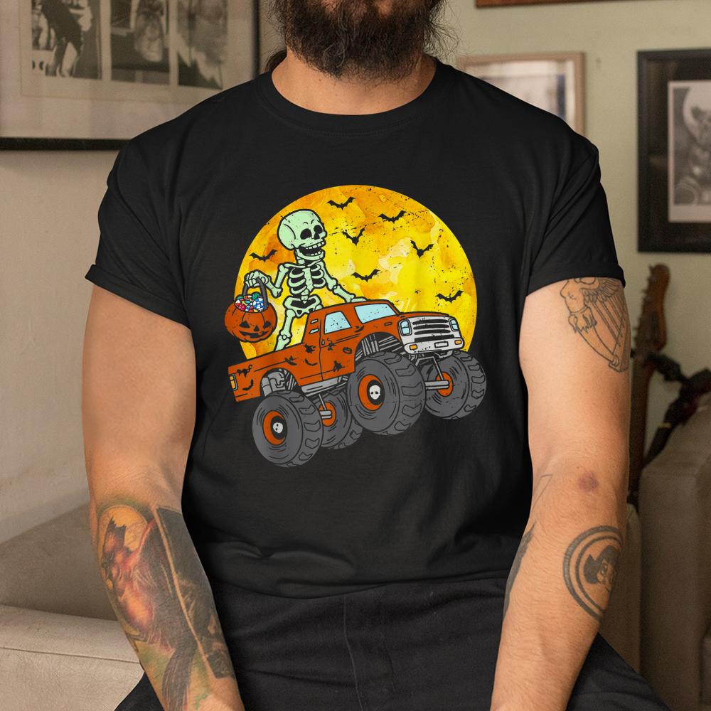 Skeleton Monster Truck Moon Candy Halloween Shirt Skeleton Monster Truck Moon Candy Halloween Shirt