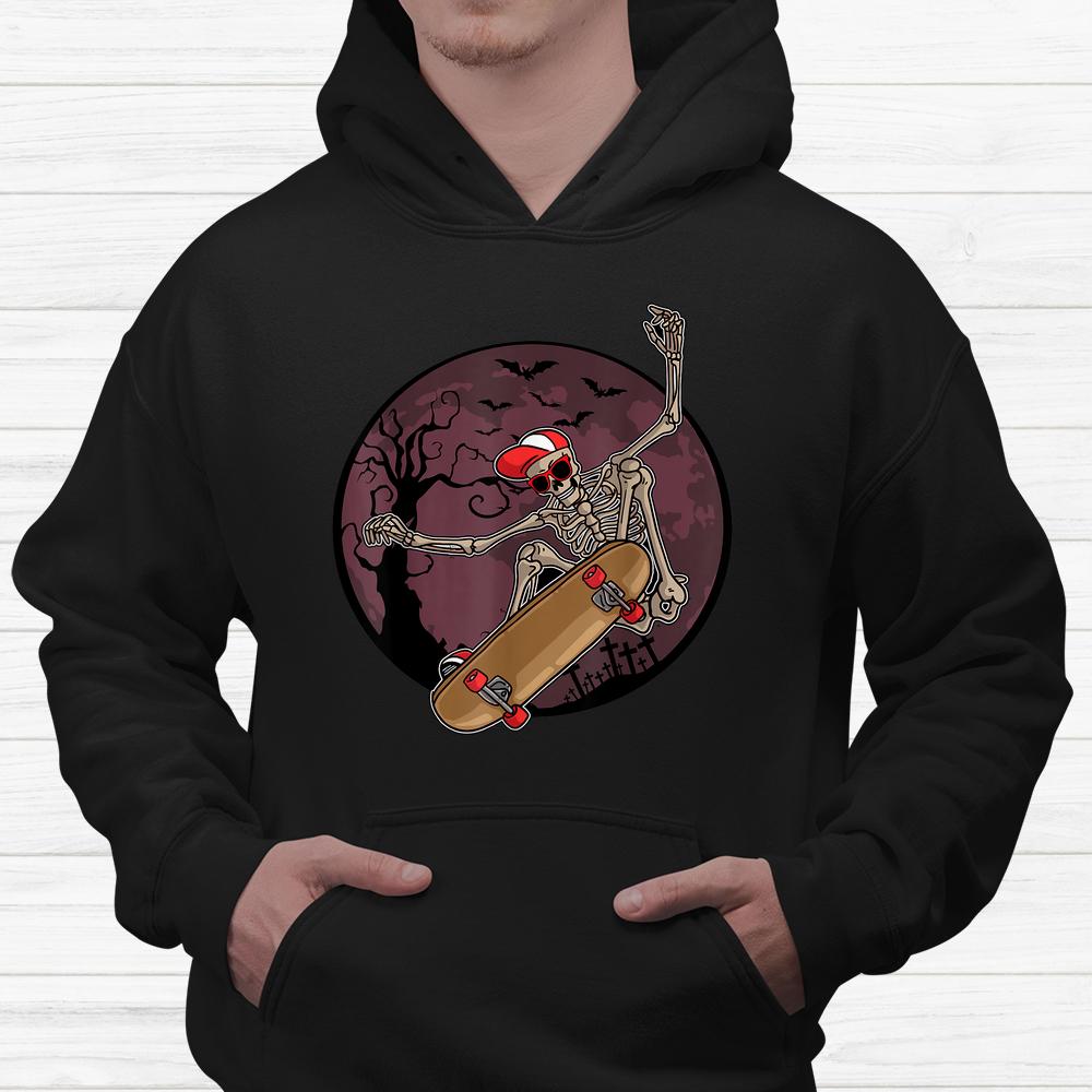 Skeleton Skater Skateboard Halloween Shirt Skeleton Skater Skateboard Halloween Shirt