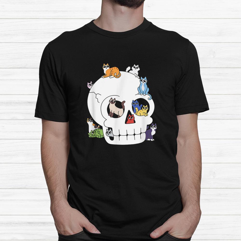 Skull Full Of Cats Halloween Shirt Skull Full Of Cats Halloween Shirt
