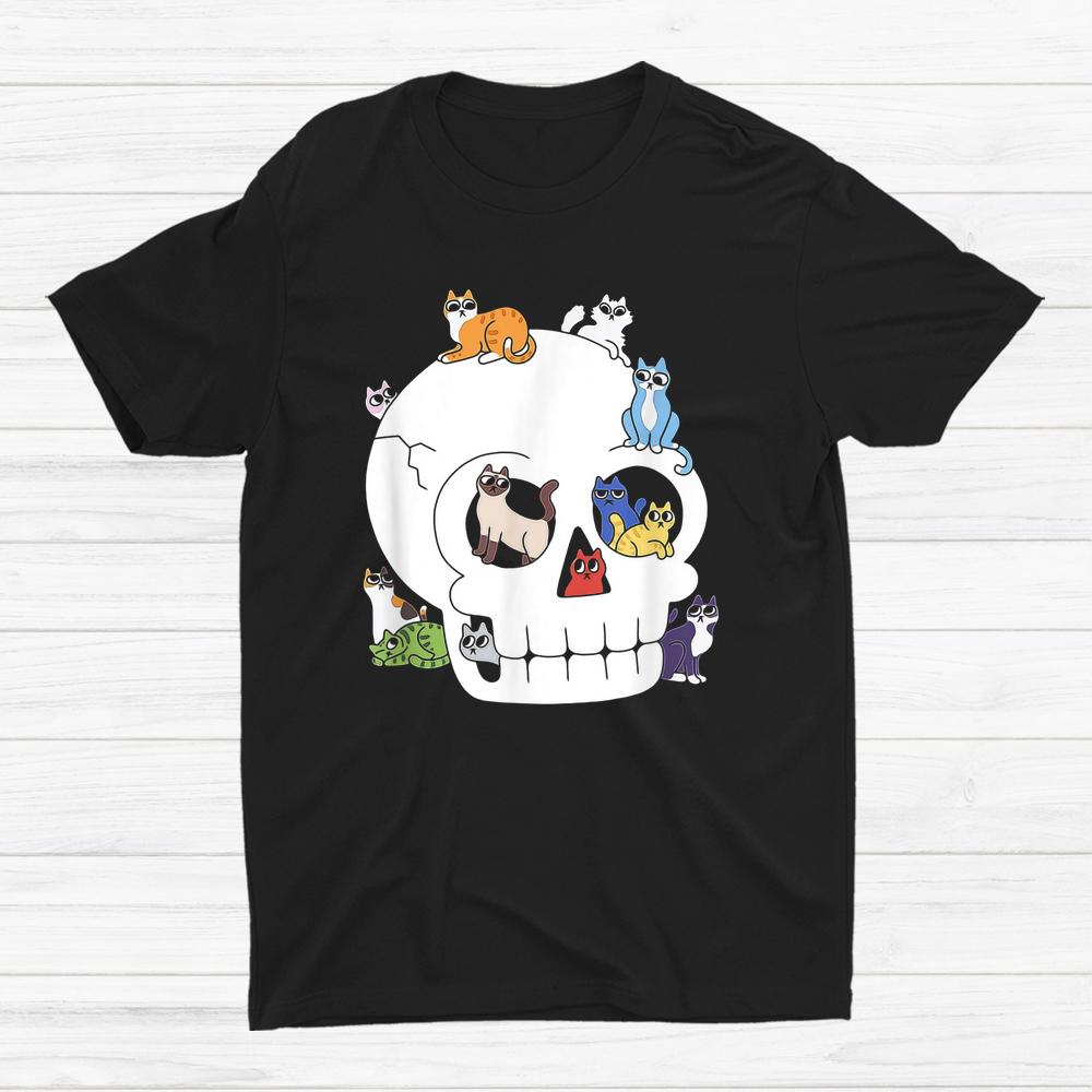 Skull Full Of Cats Halloween Shirt Skull Full Of Cats Halloween Shirt