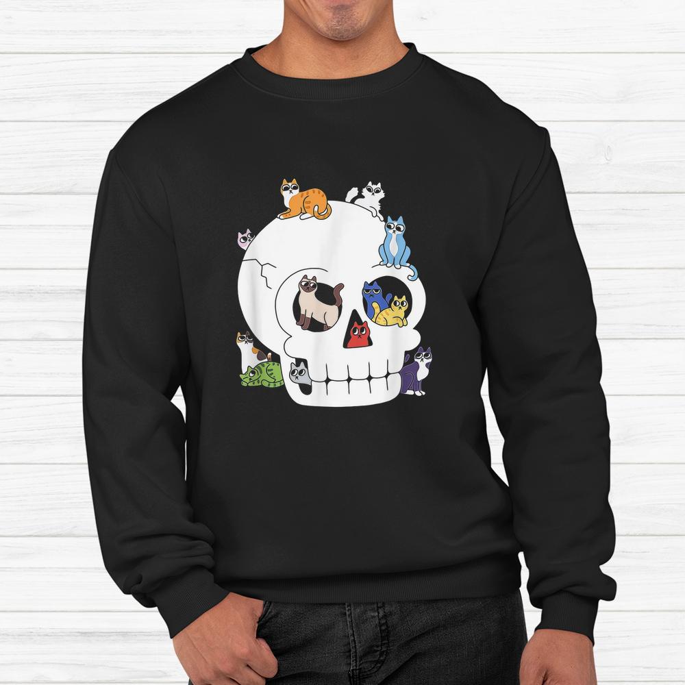 Skull Full Of Cats Halloween Shirt Skull Full Of Cats Halloween Shirt
