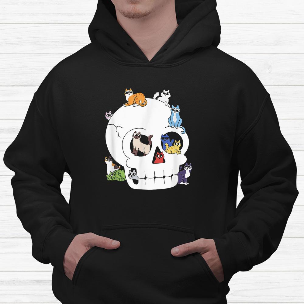 Skull Full Of Cats Halloween Shirt Skull Full Of Cats Halloween Shirt