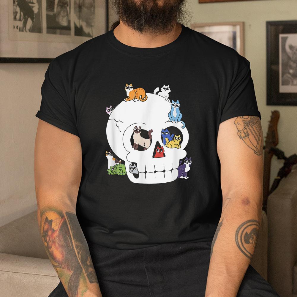 Skull Full Of Cats Halloween Shirt Skull Full Of Cats Halloween Shirt