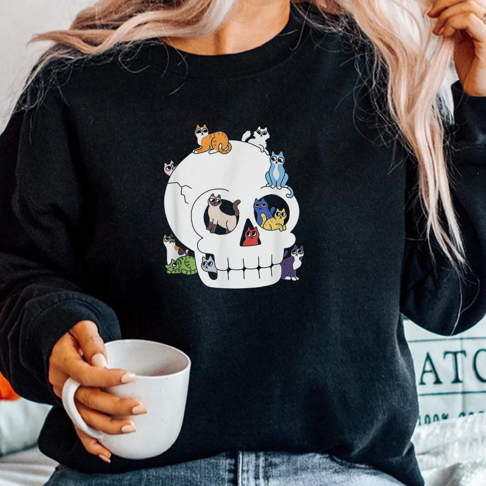 Skull Full Of Cats Halloween Shirt Skull Full Of Cats Halloween Shirt