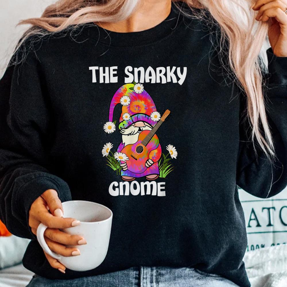 Snarky Gnome Merry Christmas Tie Dye Pajamas Shirt Snarky Gnome Merry Christmas Tie Dye Pajamas Shirt