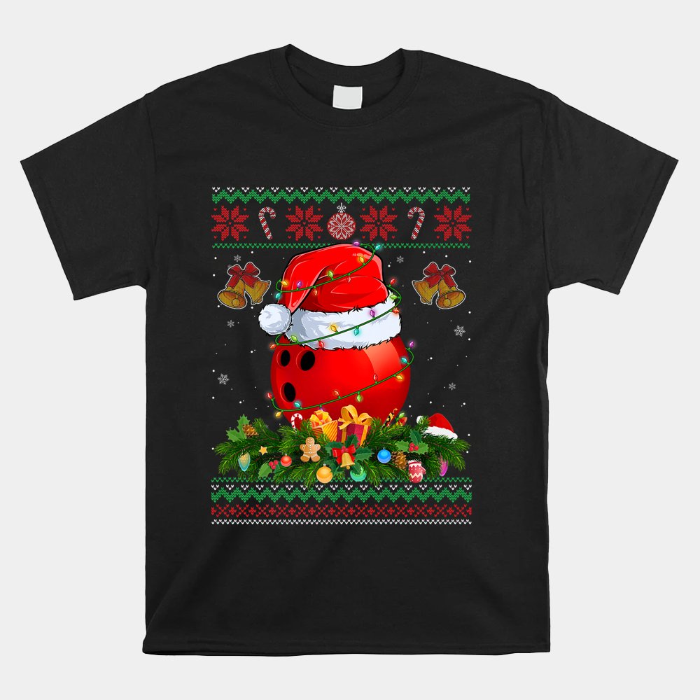 Snowman Bowling Christmas Ball Ugly Sweater Shirt Snowman Bowling Christmas Ball Ugly Sweater Shirt