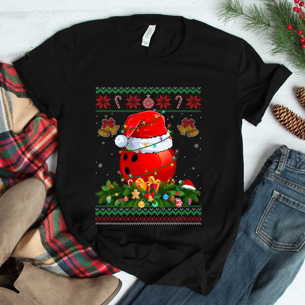Snowman Bowling Christmas Ball Ugly Sweater Shirt Snowman Bowling Christmas Ball Ugly Sweater Shirt
